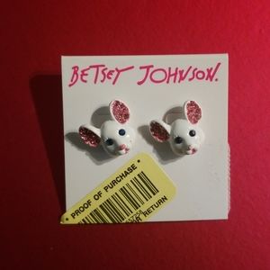 Betsey Johnson Mouse Earrings